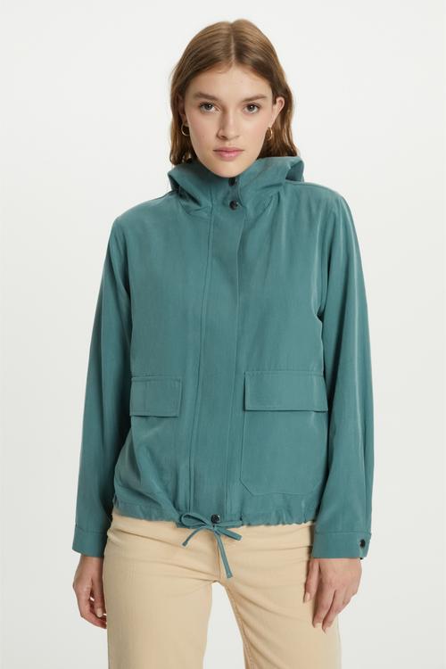  KAPÜŞONLU LİYOSEL CEKET