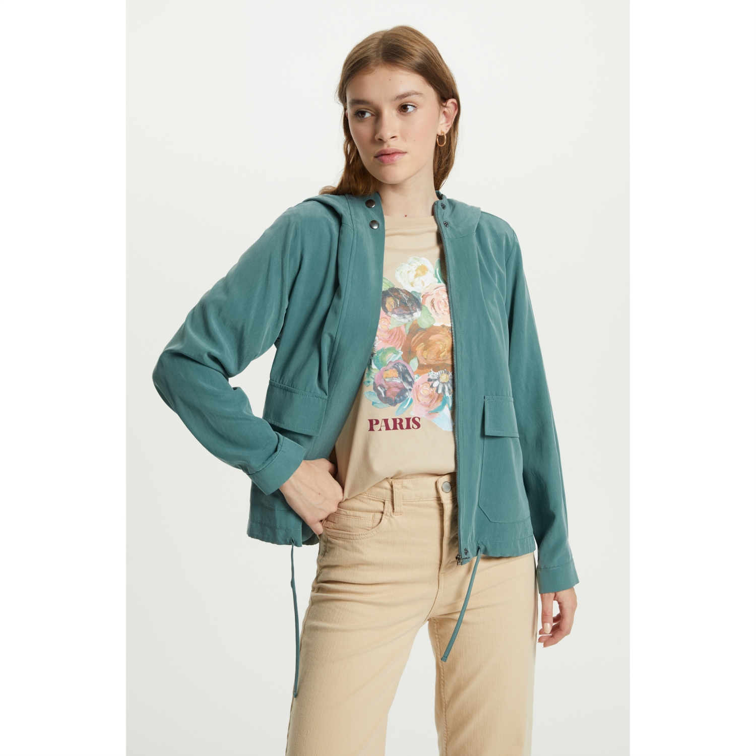 KAPÜŞONLU LİYOSEL CEKET