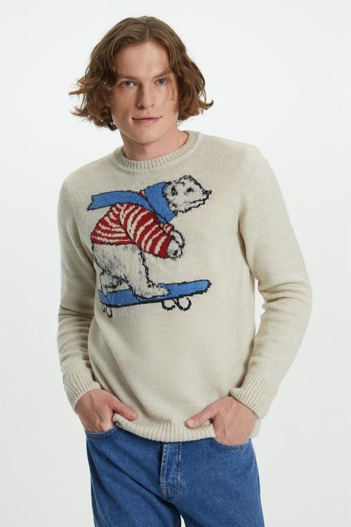  JAKARLI BİSİKLET YAKA TRİKO KAZAK