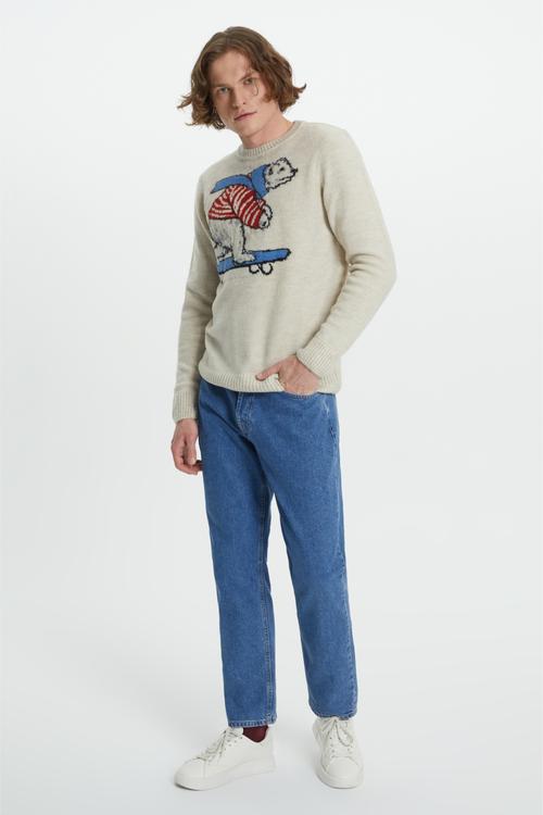  JAKARLI BİSİKLET YAKA TRİKO KAZAK