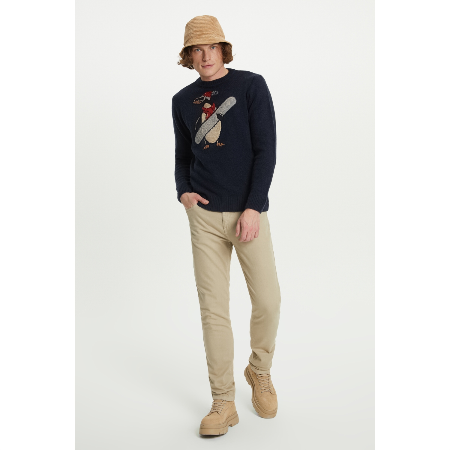 JAKARLI BİSİKLET YAKA TRİKO KAZAK