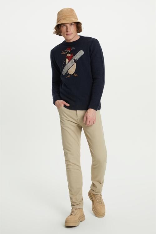  JAKARLI BİSİKLET YAKA TRİKO KAZAK