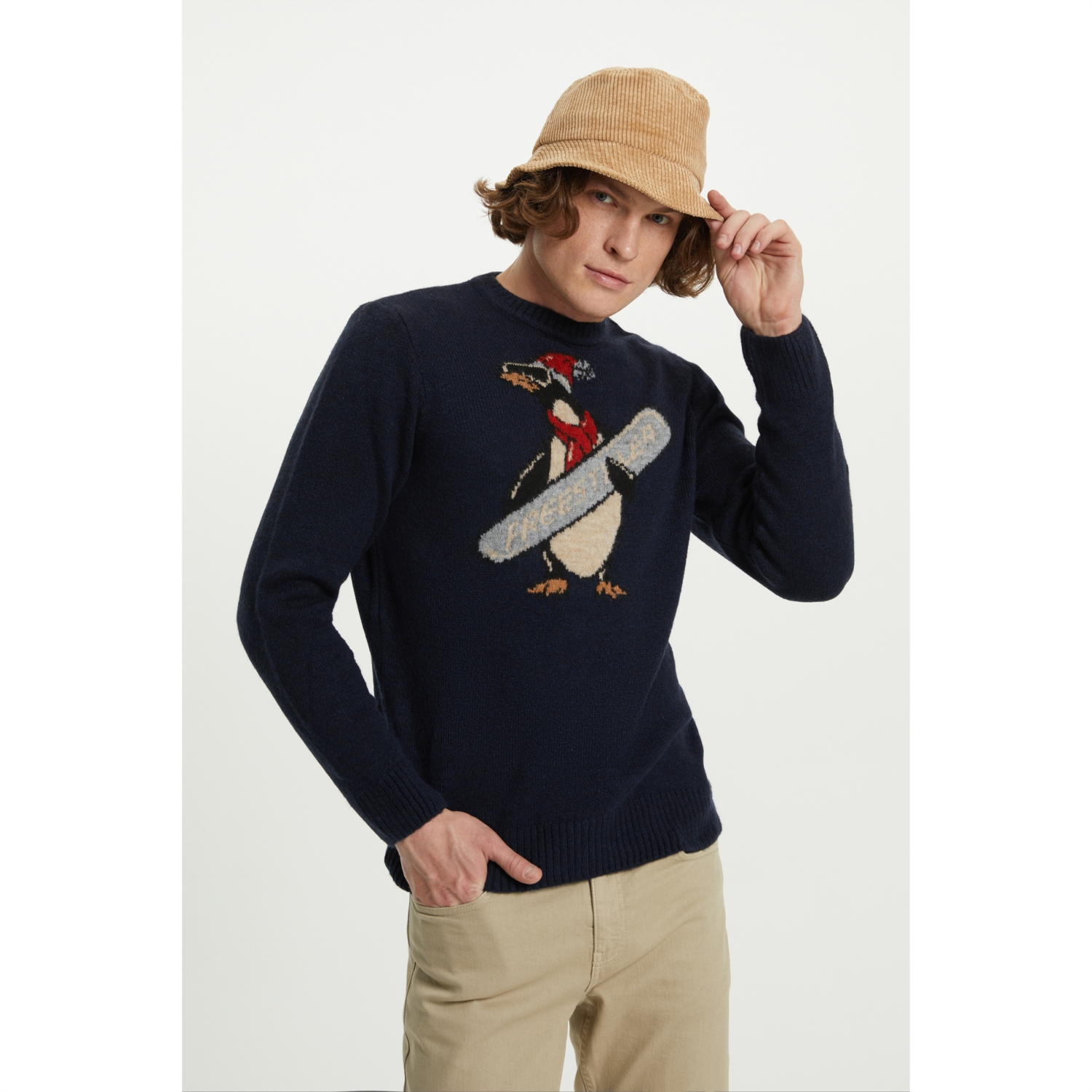 JAKARLI BİSİKLET YAKA TRİKO KAZAK