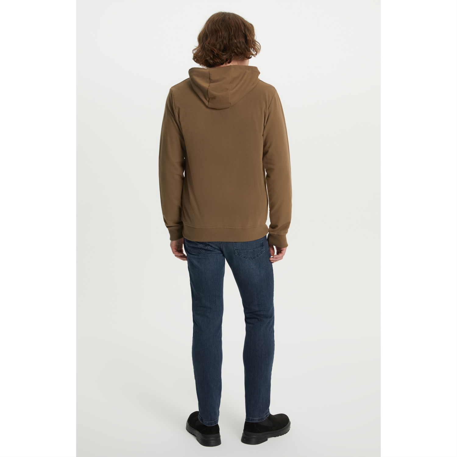 KAPÜŞONLU FERMUARLI SWEATSHIRT