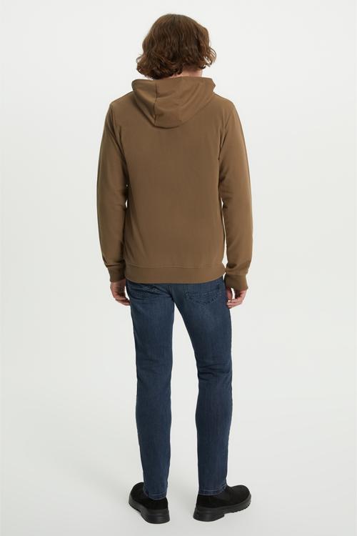  KAPÜŞONLU FERMUARLI SWEATSHIRT