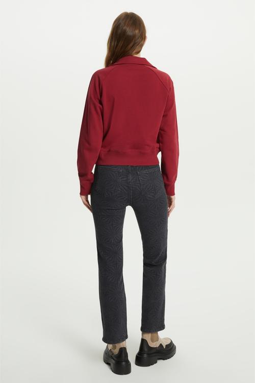  DİK YAKA FERMUARLI SWEATSHIRT