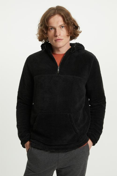  KAPÜŞONLU POLAR SWEATSHIRT