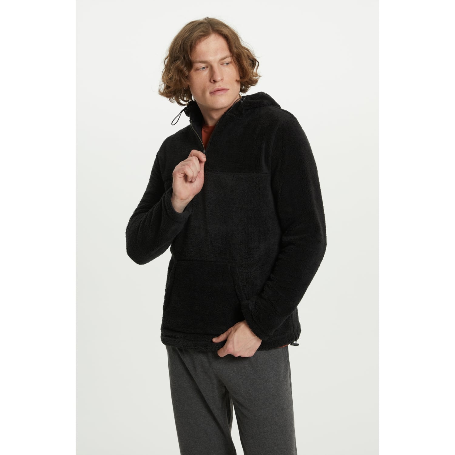 KAPÜŞONLU POLAR SWEATSHIRT