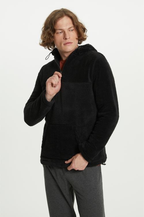  KAPÜŞONLU POLAR SWEATSHIRT