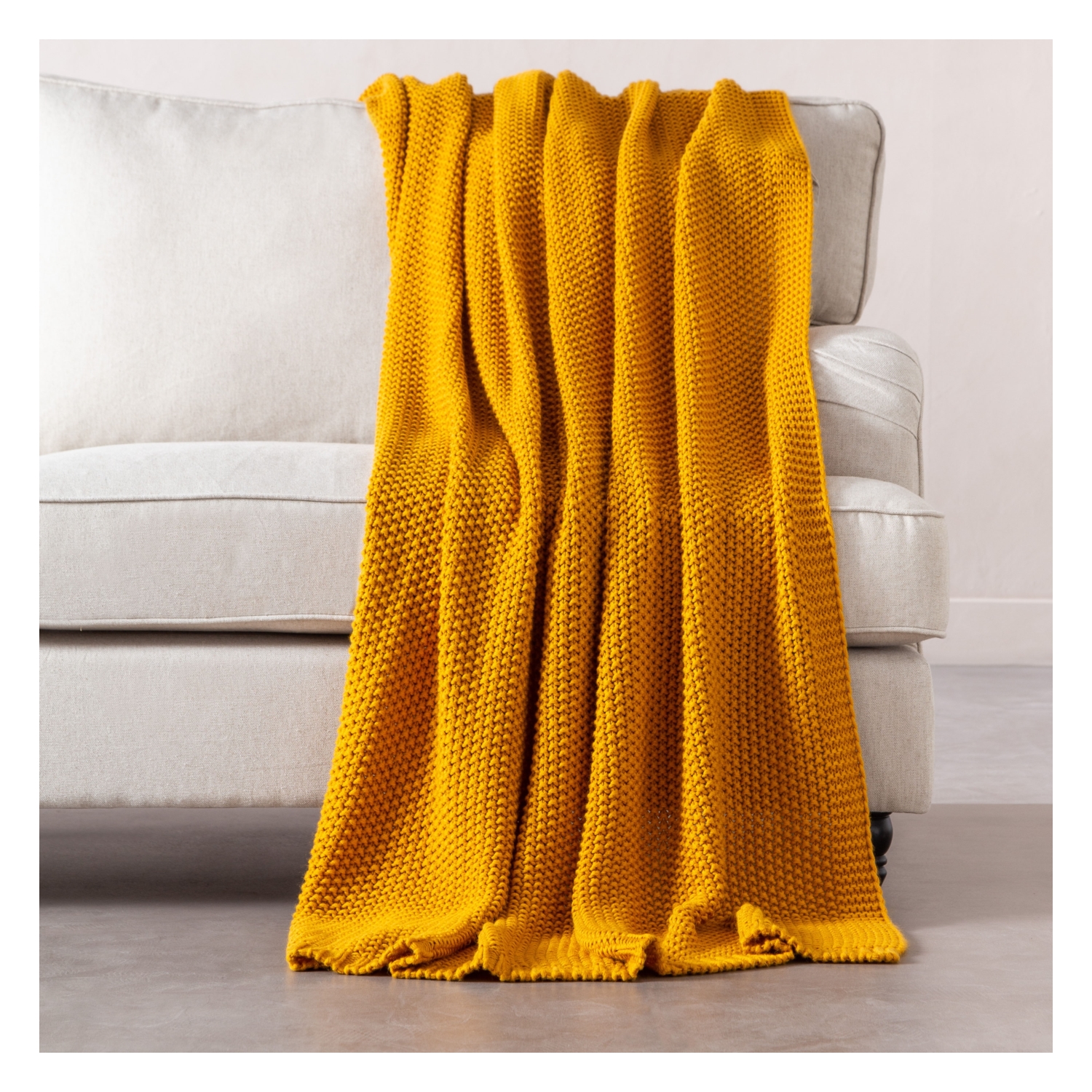 MOS DİZ ÜSTÜ BATTANİYE HARDAL 130X170