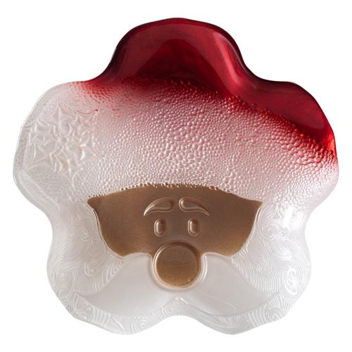  SANTA RED-WHITE DEKORATİF TABAK 21CM