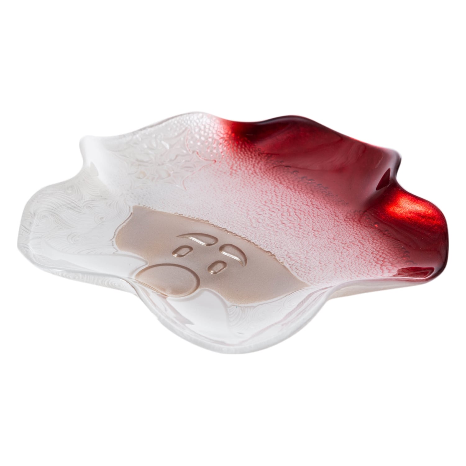 SANTA RED-WHITE DEKORATİF TABAK 21CM