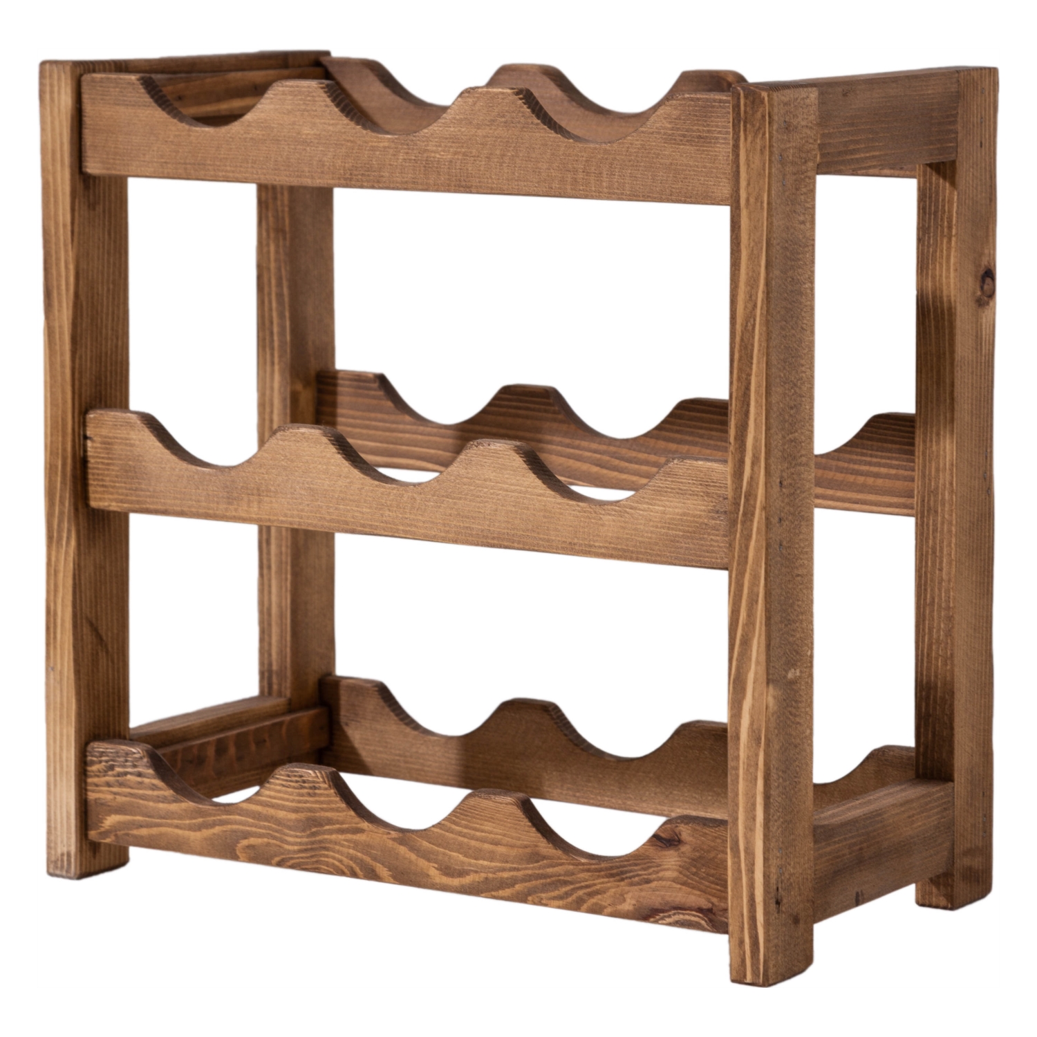 MİNİ AHŞAP ŞARAP STANDI TRES