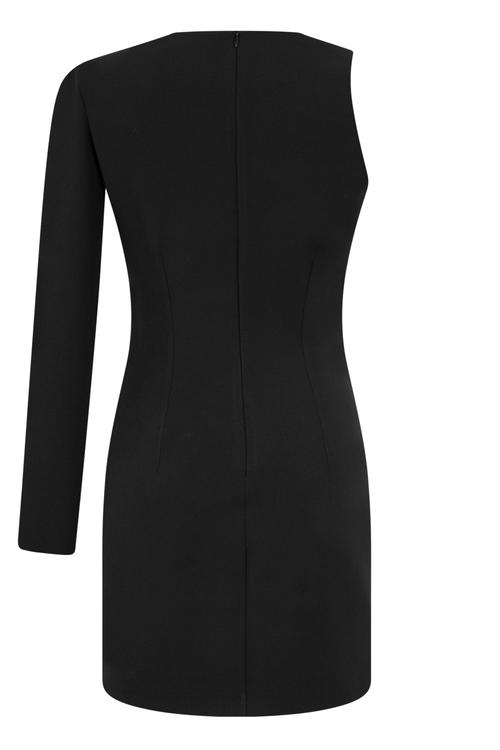  TEK OMUZ MİNİ ELBİSE