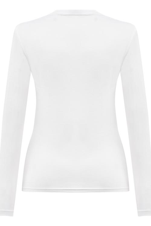  BÜZGÜ DETAYLI BİSİKLET YAKA BLUZ