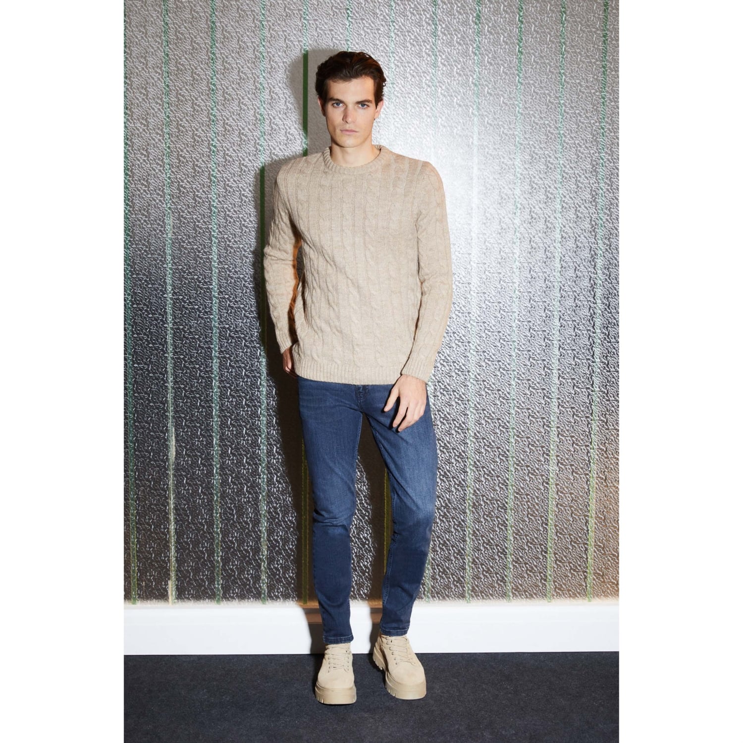 SAÇ ÖRGÜ BİSİKLET YAKA TRİKO KAZAK