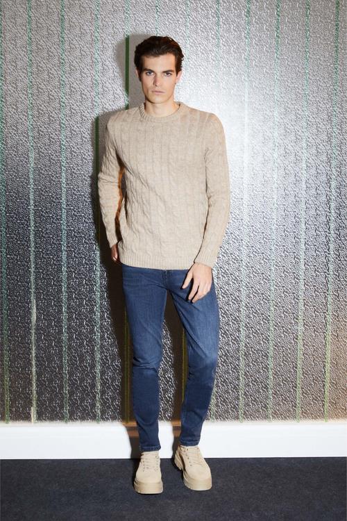  SAÇ ÖRGÜ BİSİKLET YAKA TRİKO KAZAK