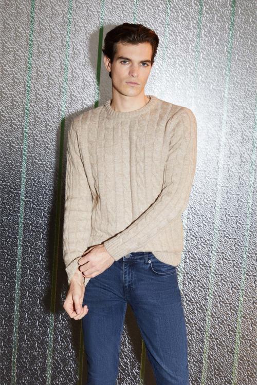  SAÇ ÖRGÜ BİSİKLET YAKA TRİKO KAZAK