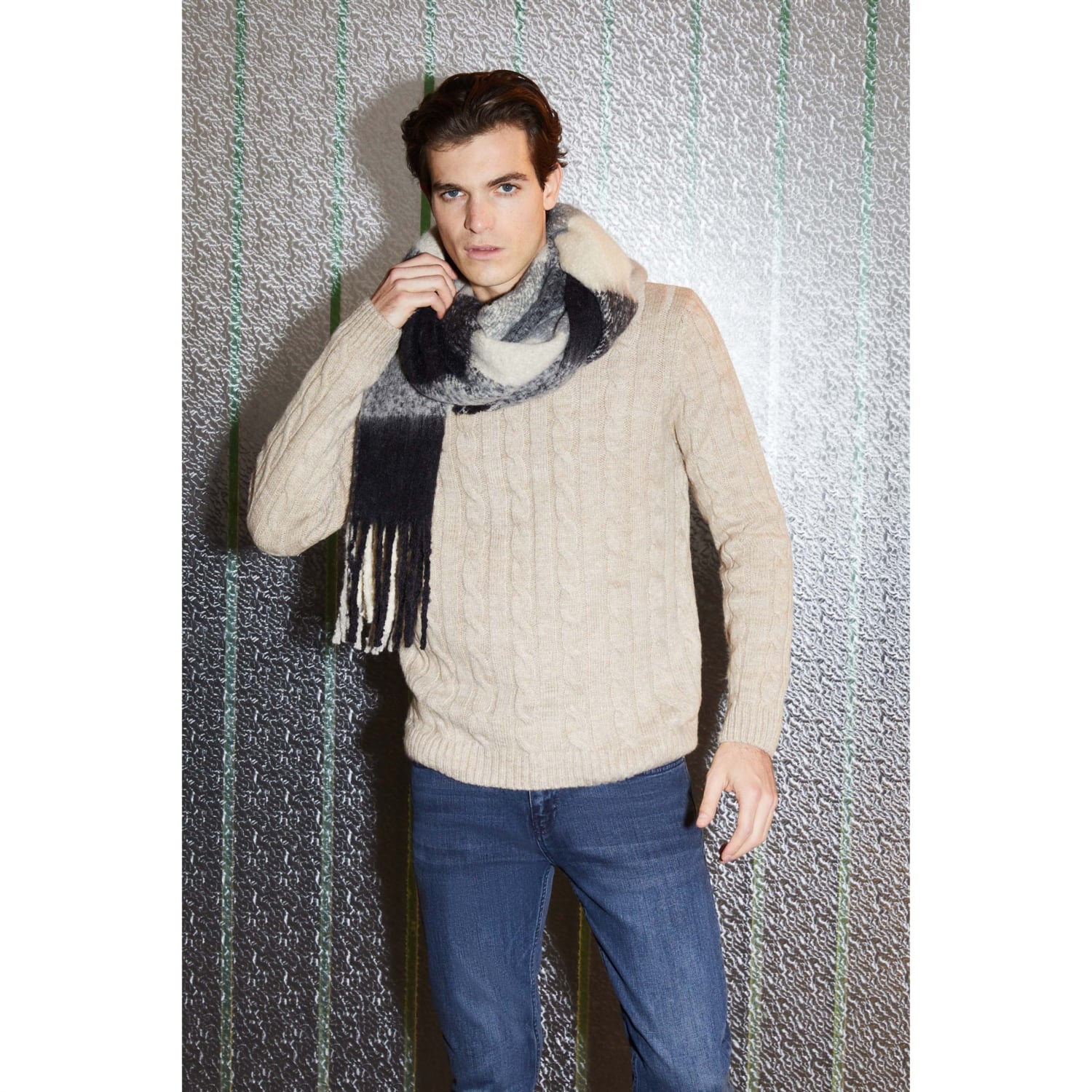 SAÇ ÖRGÜ BİSİKLET YAKA TRİKO KAZAK