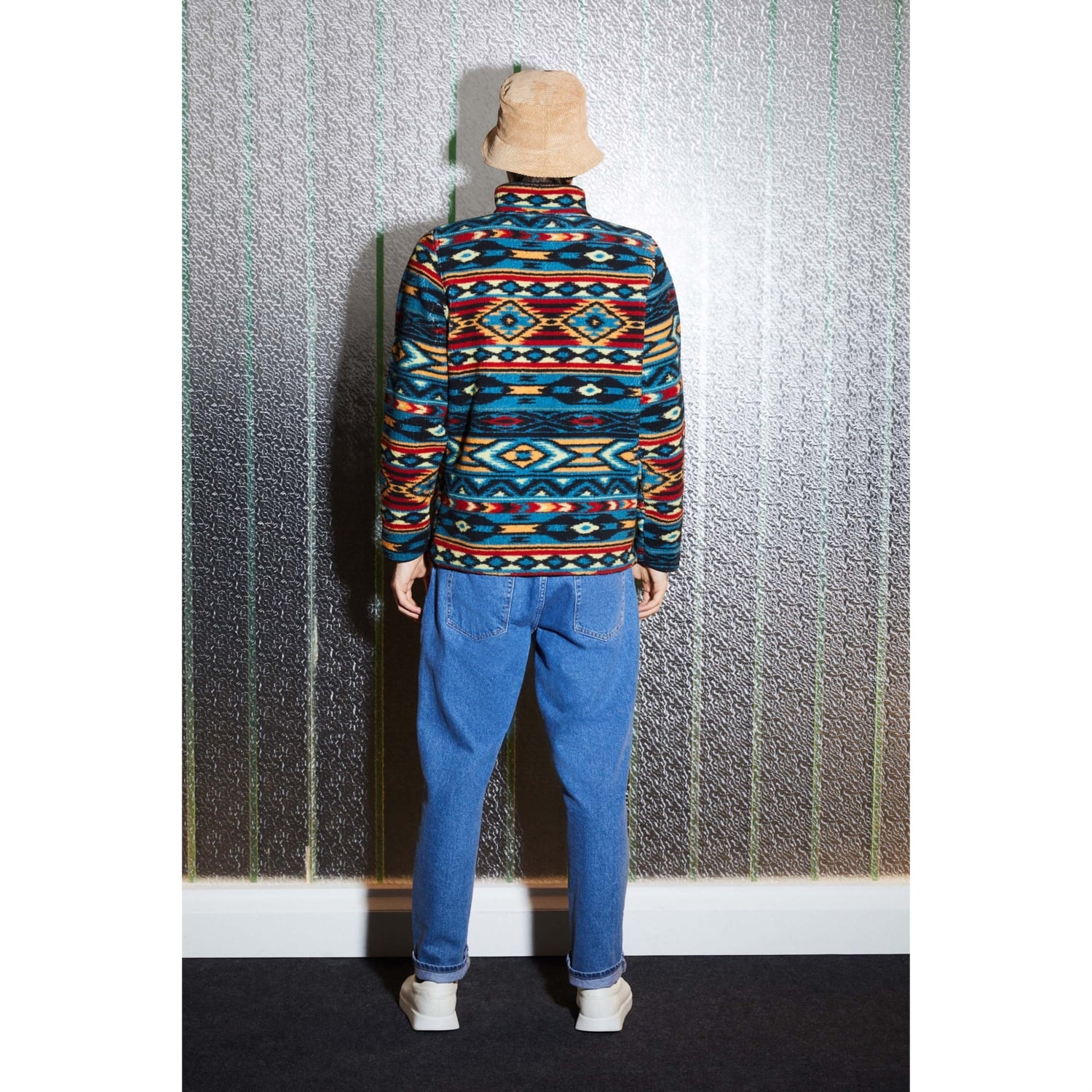 ETNİK DESENLİ POLAR SWEATSHIRT