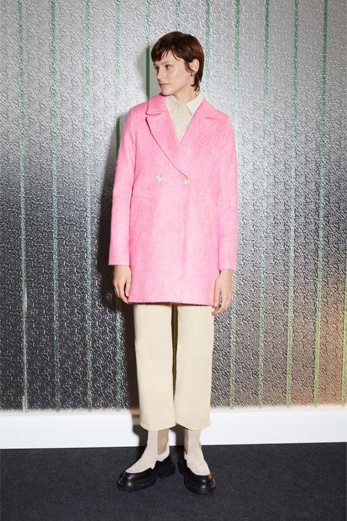  DÜĞMELİ KAŞE PALTO