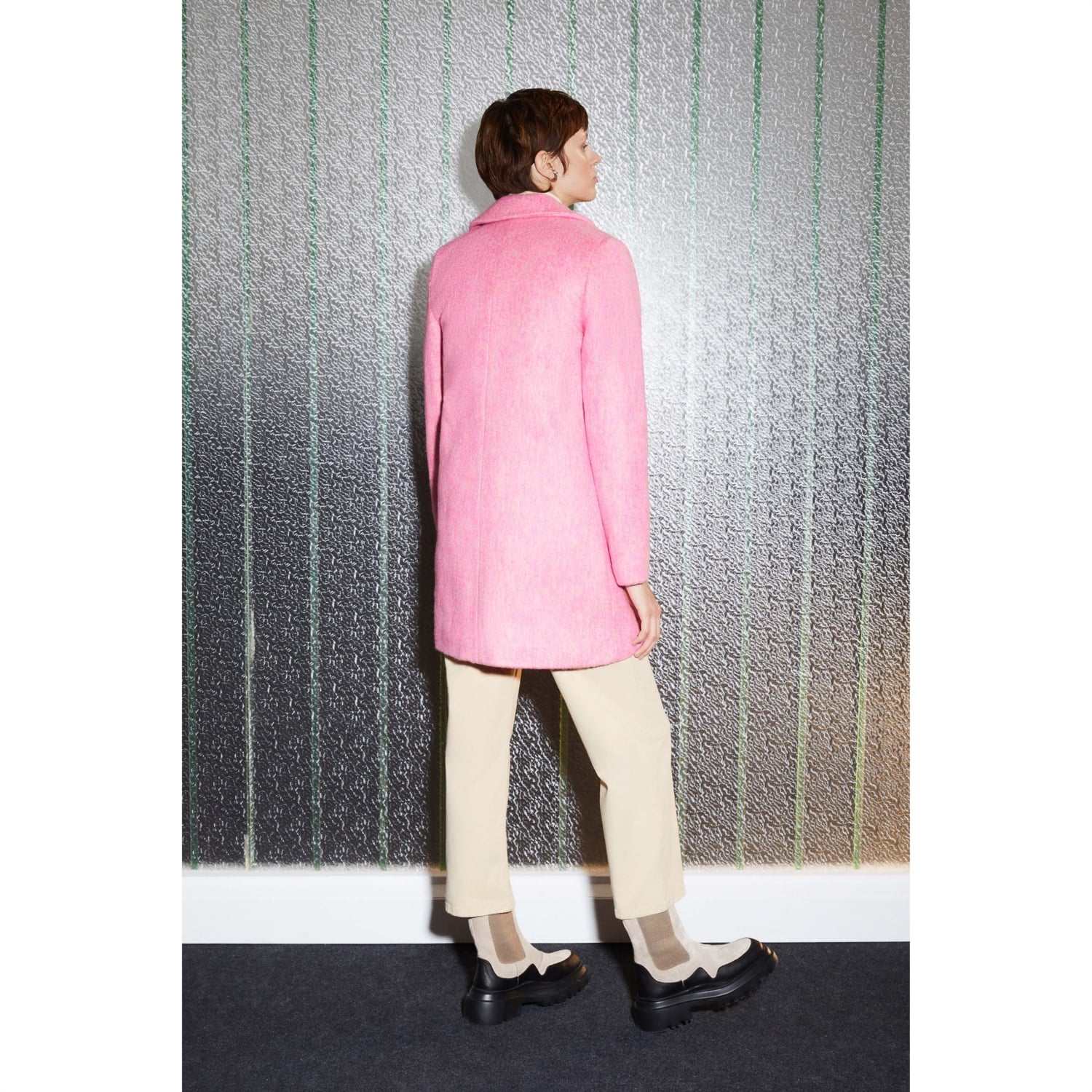 DÜĞMELİ KAŞE PALTO