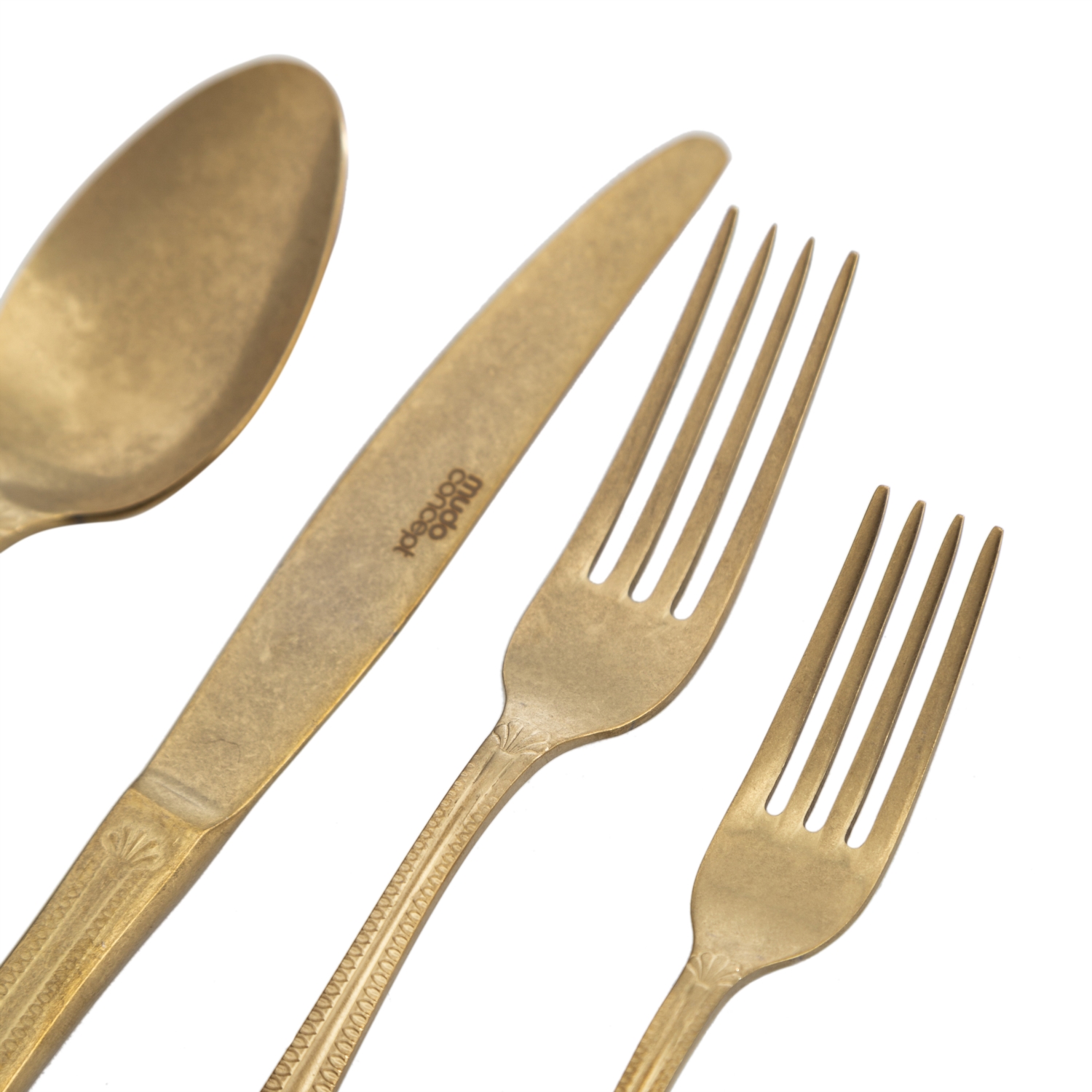 VICTORIAN 24 PARÇA ÇATAL KAŞIK BIÇAK TAKIMI-ESKİTME GOLD