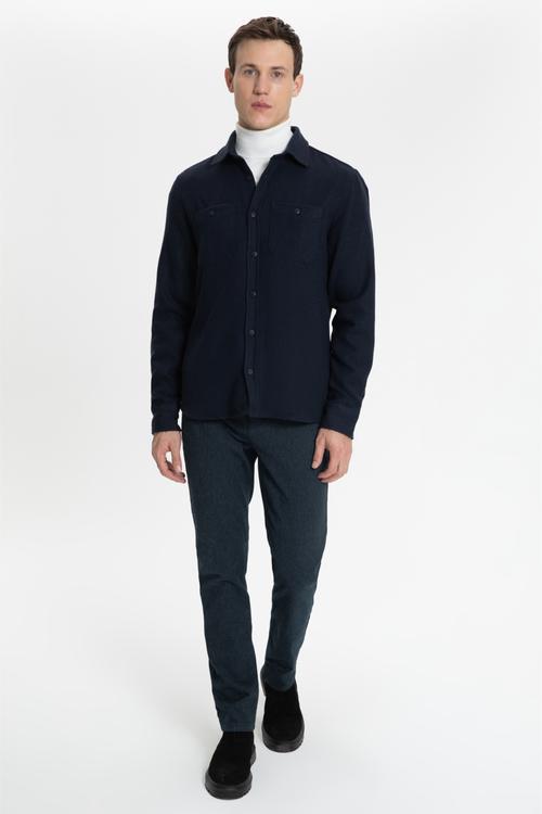  YÜN KARIŞIMLI REGULAR FIT GÖMLEK