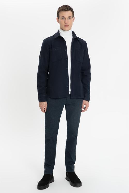  YÜN KARIŞIMLI REGULAR FIT GÖMLEK