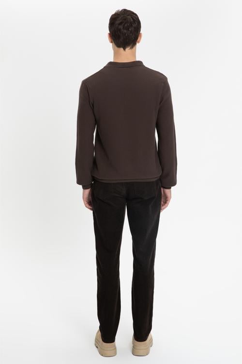  PAMUKLU POLO YAKA TRİKO KAZAK