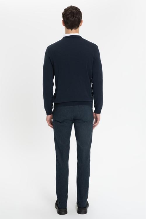  PAMUKLU V YAKA TRİKO KAZAK