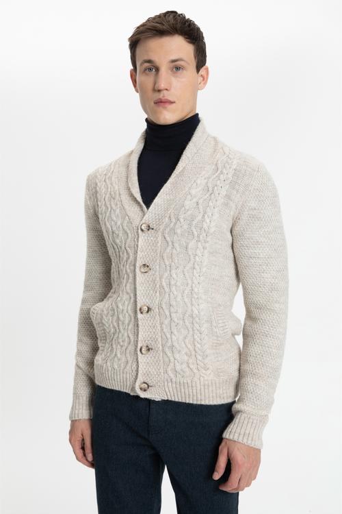  JAKARLI ŞAL YAKA TRİKO HIRKA