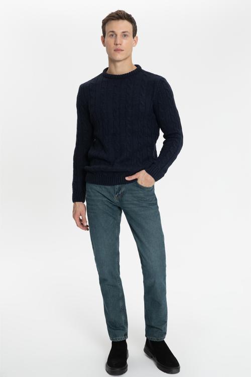  SAÇ ÖRGÜ BİSİKLET YAKA TRİKO KAZAK