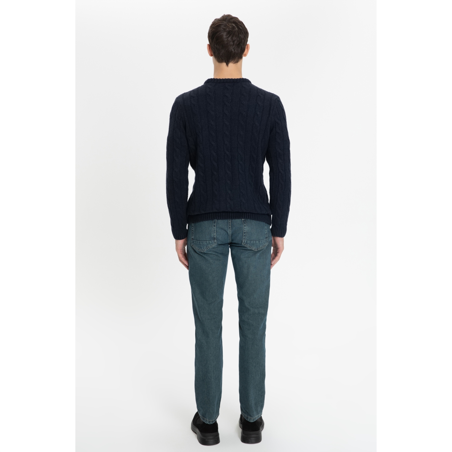 SAÇ ÖRGÜ BİSİKLET YAKA TRİKO KAZAK