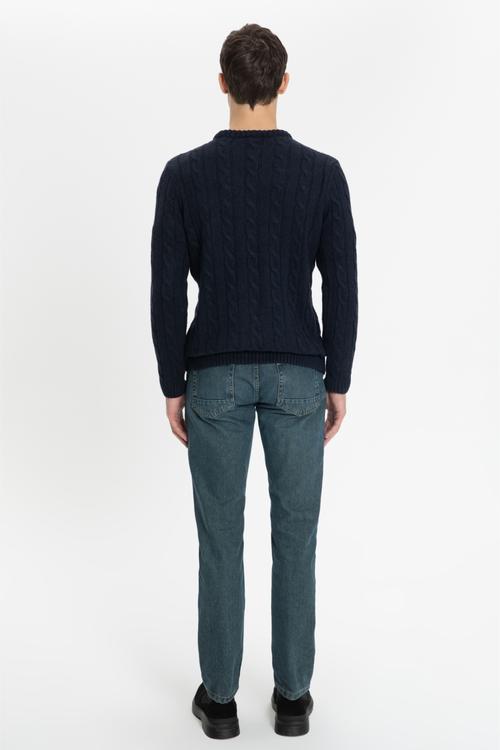  SAÇ ÖRGÜ BİSİKLET YAKA TRİKO KAZAK