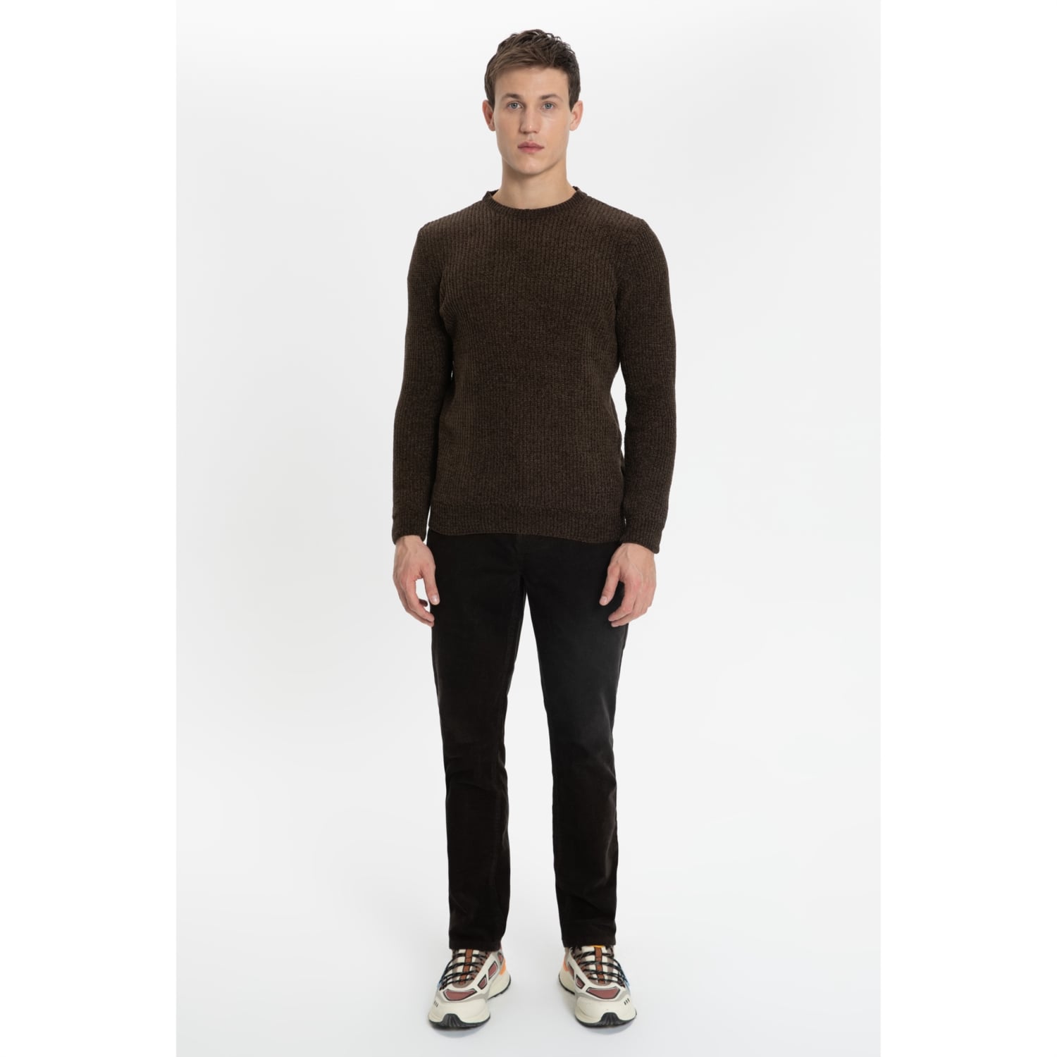 BİSİKLET YAKA TRİKO KAZAK