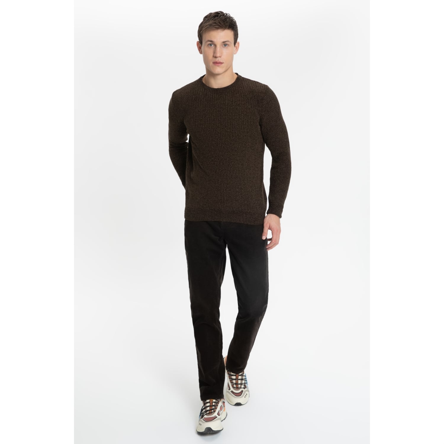 BİSİKLET YAKA TRİKO KAZAK