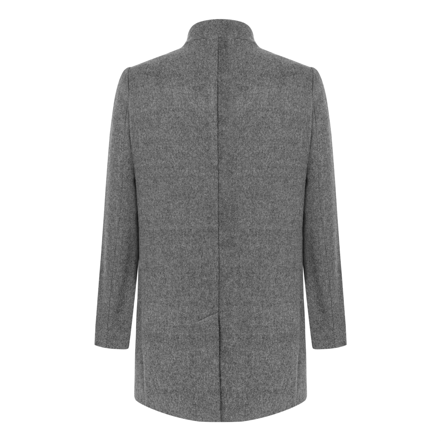 YÜN KARIŞIMLI DİK YAKA KAŞE KABAN