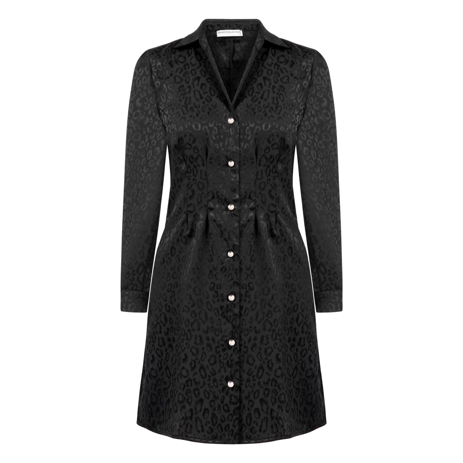 LEOPAR DESENLİ A FORM MİNİ ELBİSE