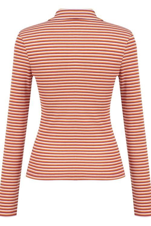  ÇİZGİLİ POLO YAKA BLUZ