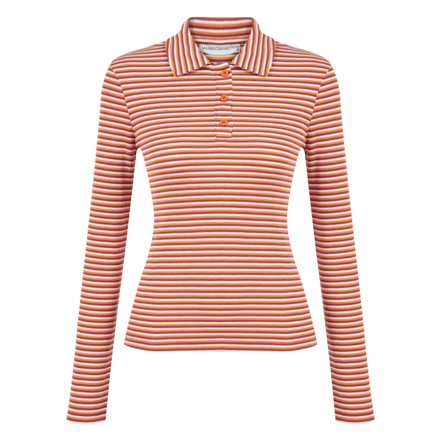 ÇİZGİLİ POLO YAKA BLUZ