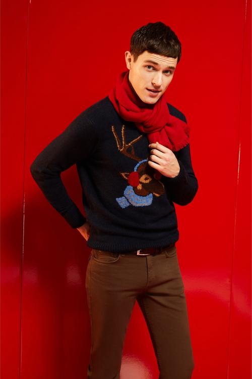  JAKARLI BİSİKLET YAKA TRİKO KAZAK