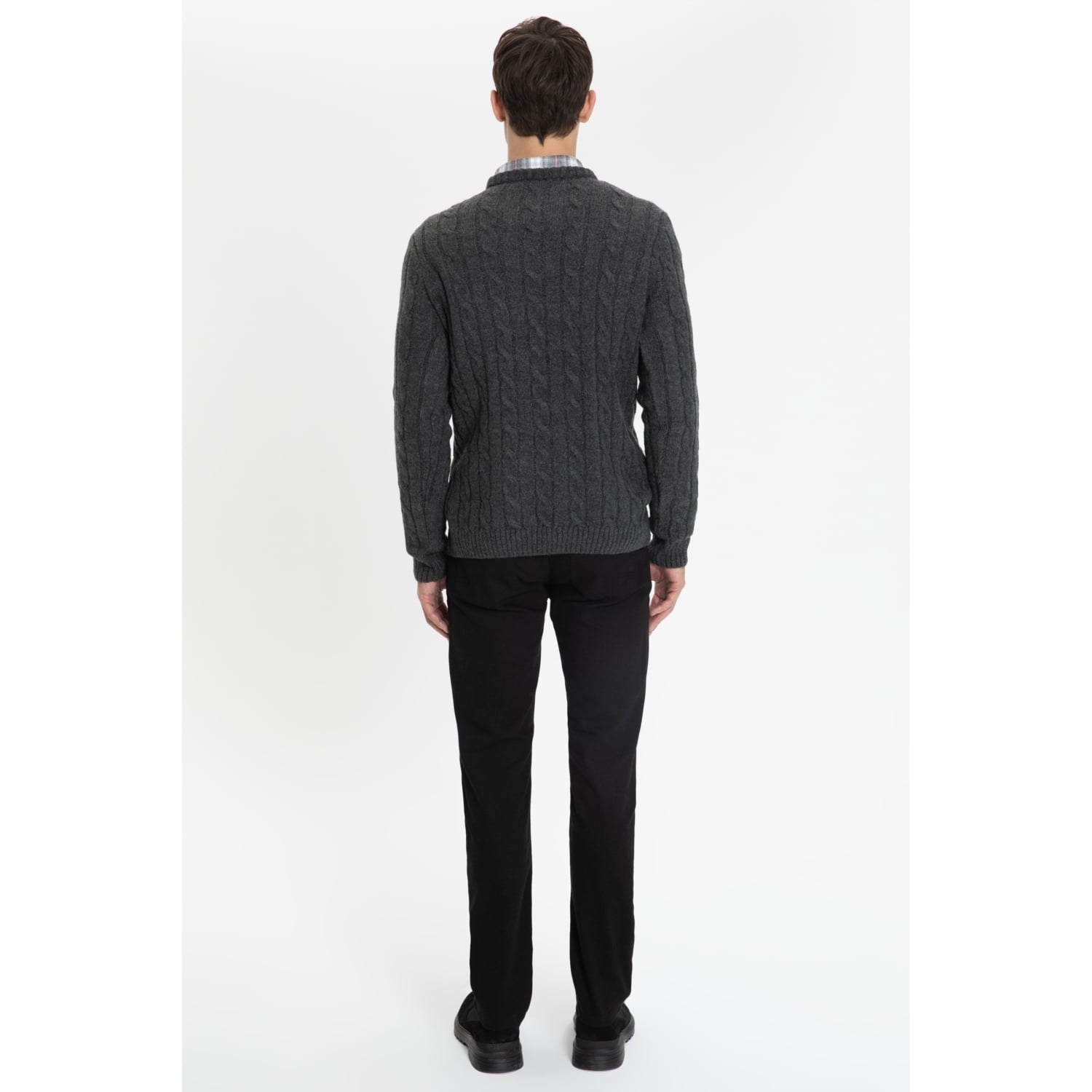 SAÇ ÖRGÜ BİSİKLET YAKA TRİKO KAZAK