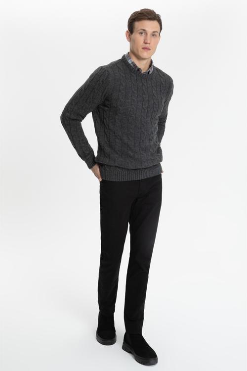  SAÇ ÖRGÜ BİSİKLET YAKA TRİKO KAZAK