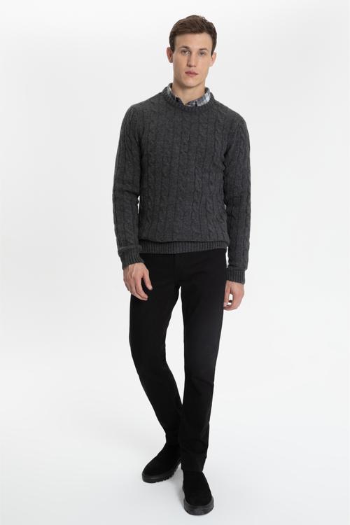  SAÇ ÖRGÜ BİSİKLET YAKA TRİKO KAZAK