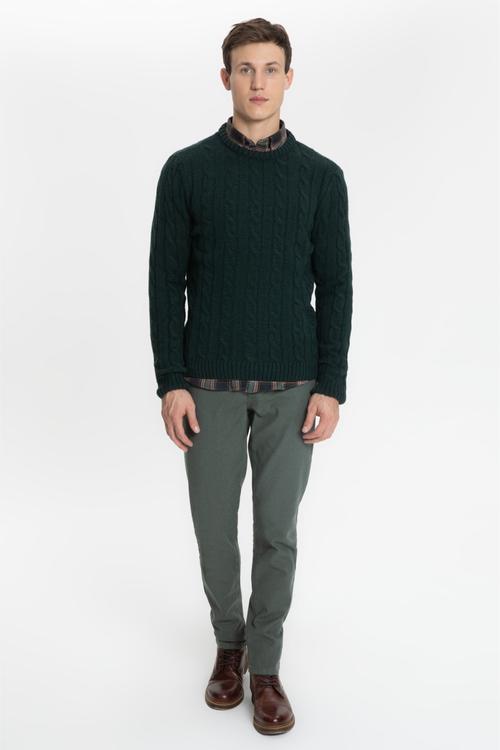  SAÇ ÖRGÜ BİSİKLET YAKA TRİKO KAZAK