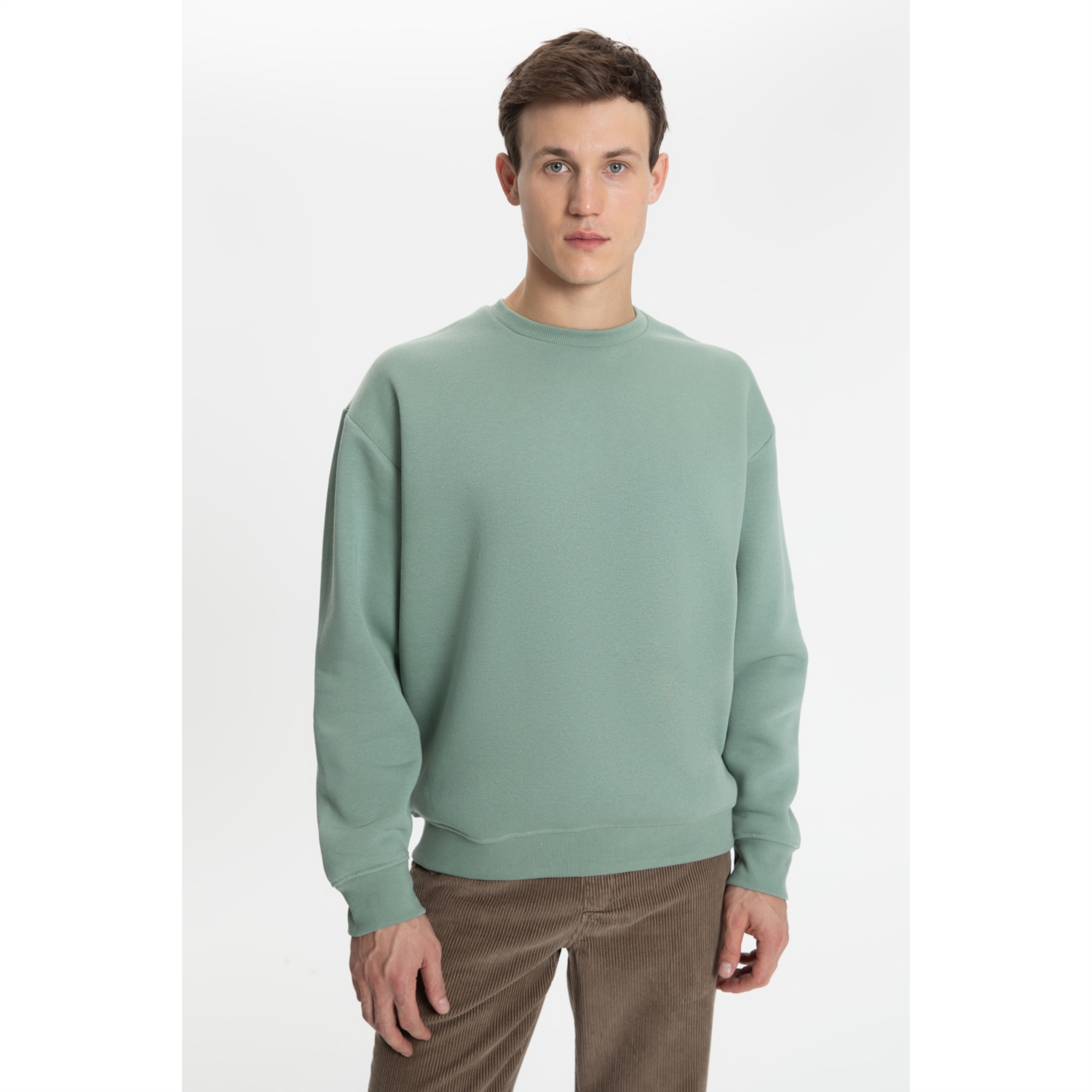 BİSİKLET YAKA SWEATSHIRT