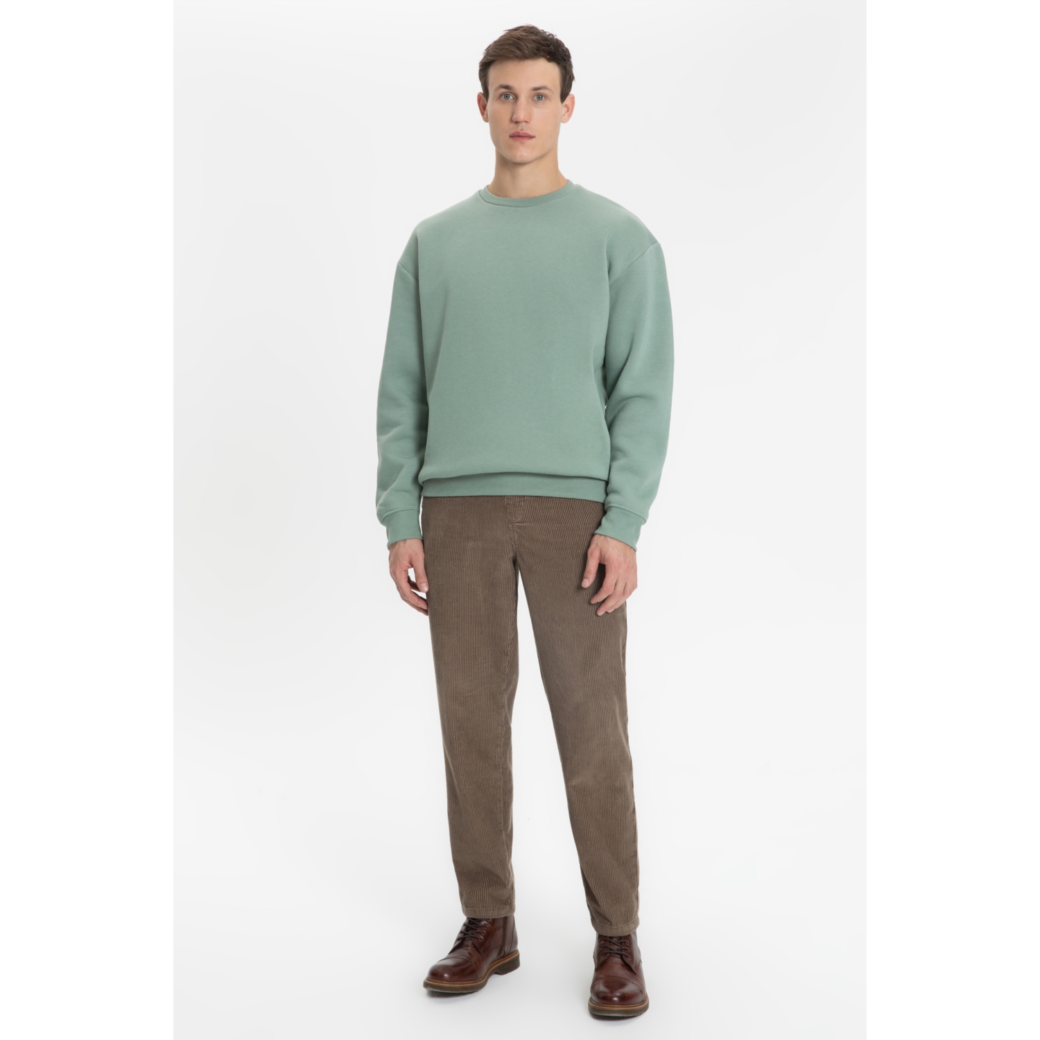 BİSİKLET YAKA SWEATSHIRT