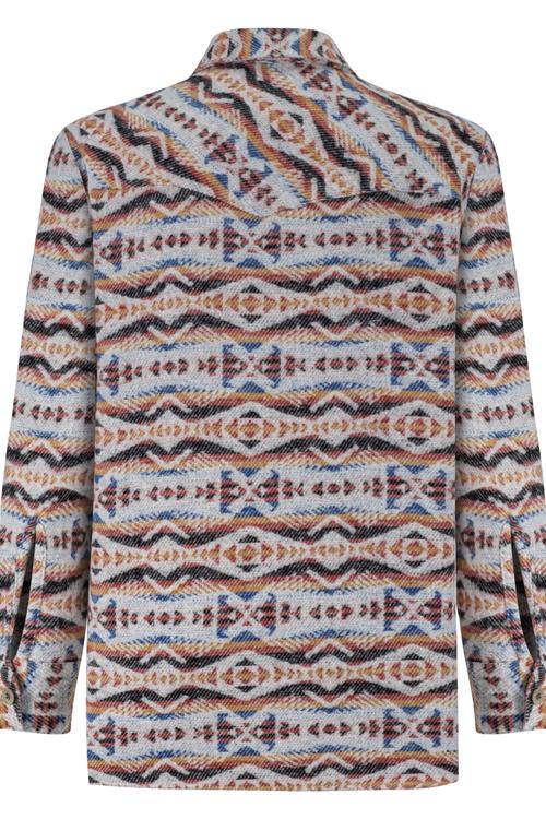  ETNİK DESENLİ REGULAR FIT GÖMLEK