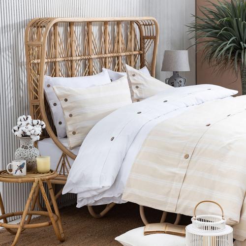  BRIE ÇİFT KİŞİLİK NEVRESİM TAKIMI BEJ 200X220